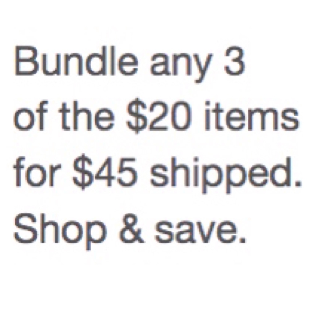 3 for $45 shipped